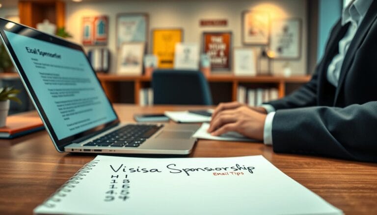 how to ask for visa sponsorship in email to company