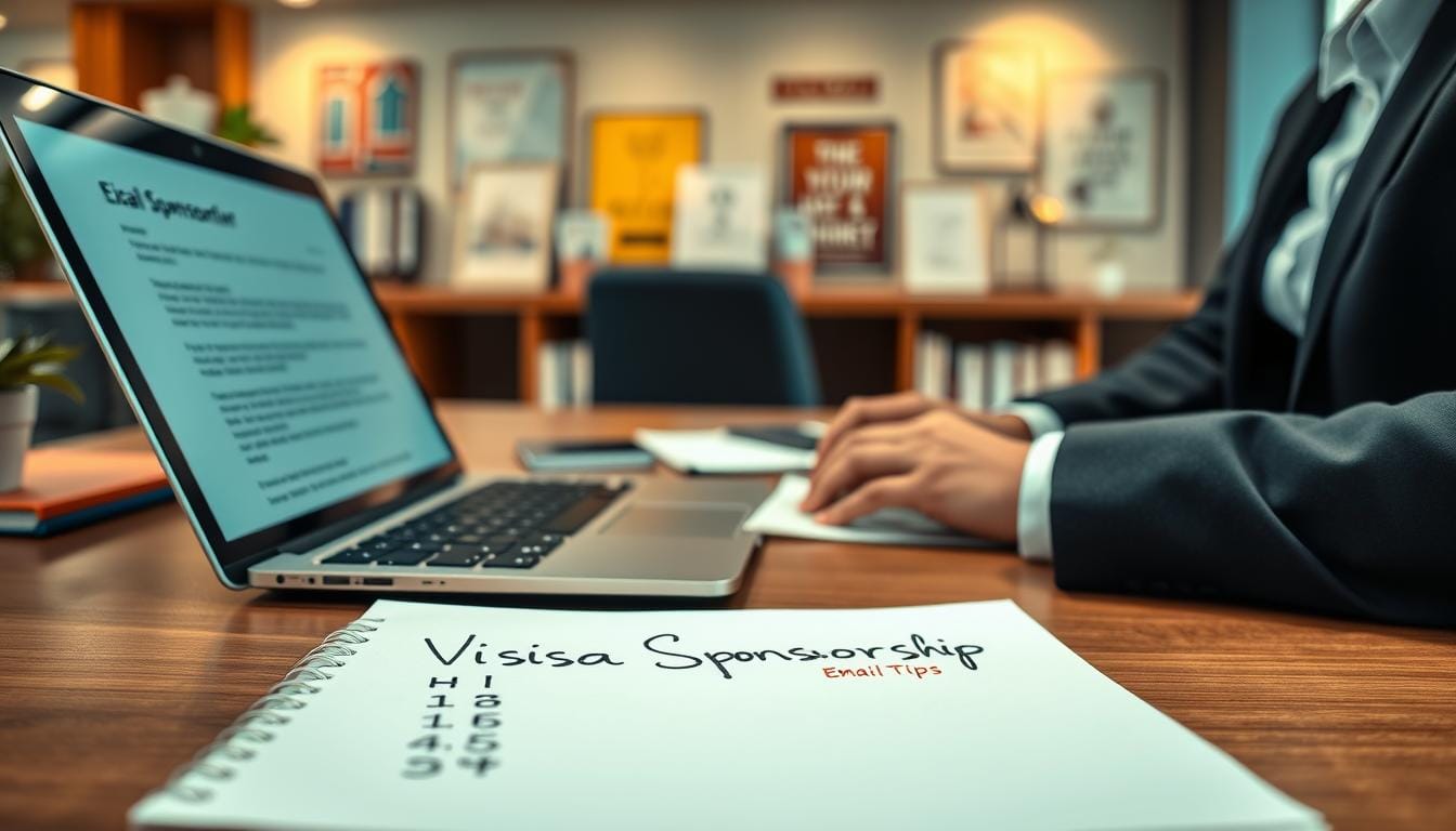 how to ask for visa sponsorship in email to company